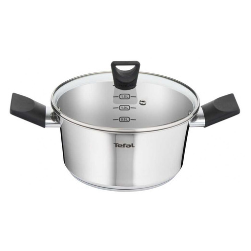 фото Кастрюля tefal simpleo b9054474, 2.7л, с крышкой, стальной [2100116082]