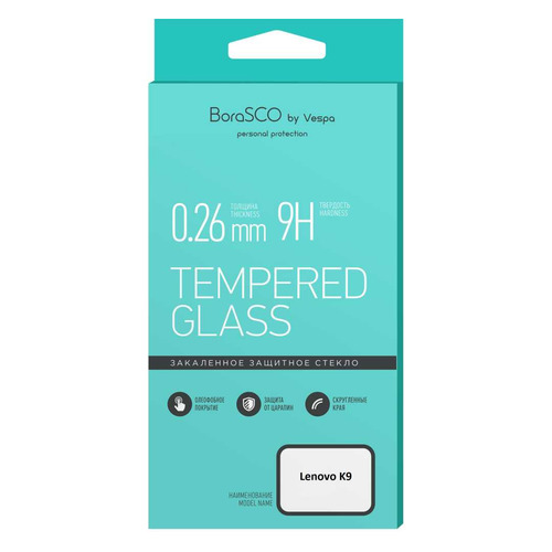 

Защитное стекло для экрана BORASCO для Lenovo K9, антиблик, прозрачная, 1 шт [38645]