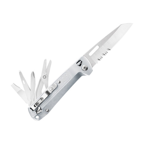 фото Мультитул leatherman free k4x, 9 функций, серебристый [832662]