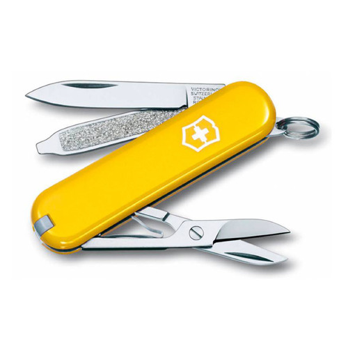 фото Складной нож victorinox classic, 7 функций, 58мм, желтый