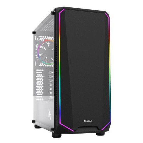 

Корпус ATX Zalman K1 Rev.A, Midi-Tower, без БП, черный [k1 black], K1 Rev.A