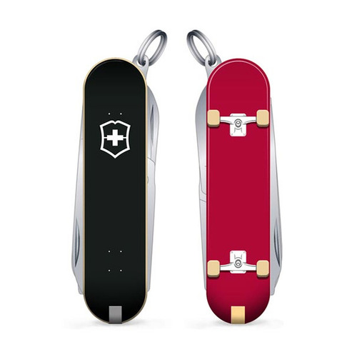 

Складной нож VICTORINOX Classic LE2020 Skateboarding, 7 функций, 58мм, красный / рисунок