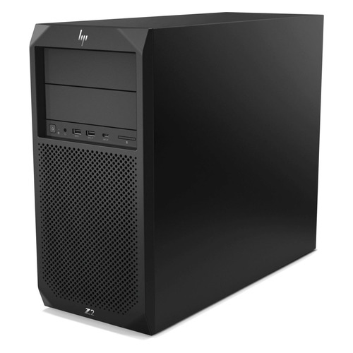 фото Рабочая станция hp z2 g4, intel xeon e-2274g, ddr4 16гб, 256гб(ssd), nvidia quadro p2200 - 5120 мб, dvd-rw, windows 10 workstation professional, черный [8jj71ea]