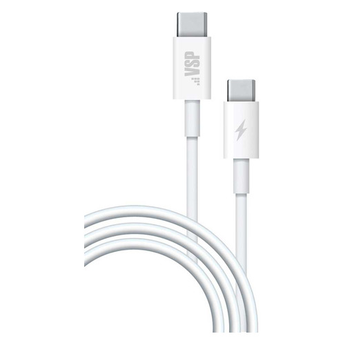 

Кабель BORASCO USB Type-C (m), USB Type-C (m), 1м, белый [38527]