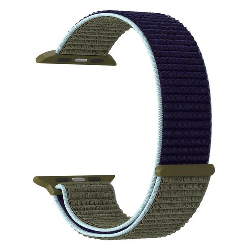 

Ремешок Lyambda Vega для Apple Watch Series 3/4/5/6/SE, хаки/голубой [ds-gn-02-40-46], Lyambda Vega