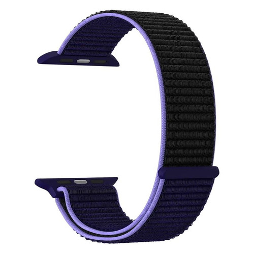 

Ремешок Lyambda Vega для Apple Watch Series 3/4/5/6/SE черный/голубой (DS-GN-02-40-43), Lyambda Vega
