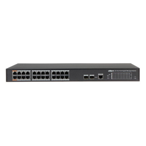 

Коммутатор Dahua DH-PFS4226-24GT-360 24G 2SFP 22PoE+ 360W управляемый, DH-PFS4226-24GT-360