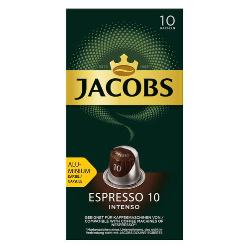 фото Кофе капсульный jacobs monarch espresso 10 intenso nespresso, капсулы, совместимые с кофемашинами nespresso®, крепость 10, 10 шт [8052286]