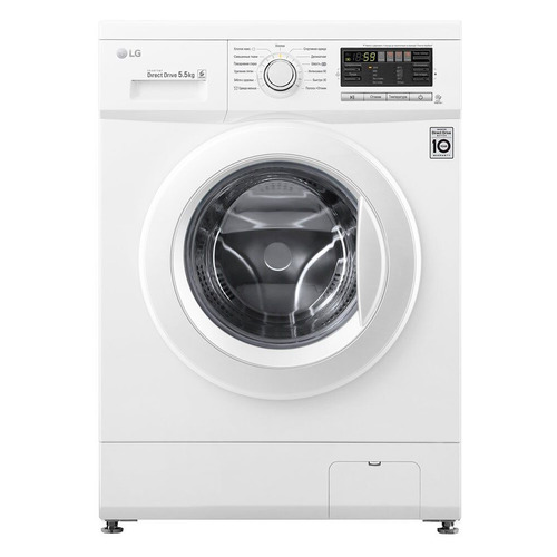 

Стиральная машина LG F1296MD0, фронтальная, Белый