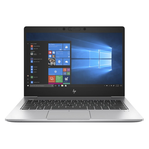 фото Ноутбук hp elitebook 830 g6, 13.3", intel core i5 8265u 1.6ггц, 8гб, 256гб ssd, intel uhd graphics 620, windows 10 professional, 6xe14ea, серебристый