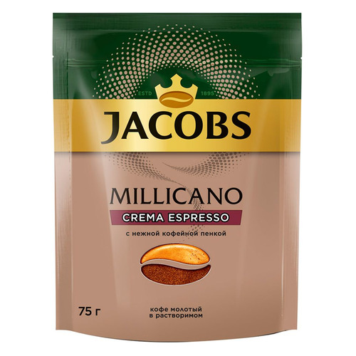 фото Кофе растворимый jacobs monarch millicano crema espresso, 75 гр [8051171]