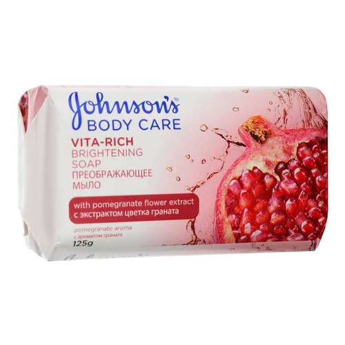 

Мыло JOHNSON`S Body Care Vita Rich, туалетное, гранат, 125грамм 72 шт./кор., Body Care Vita Rich