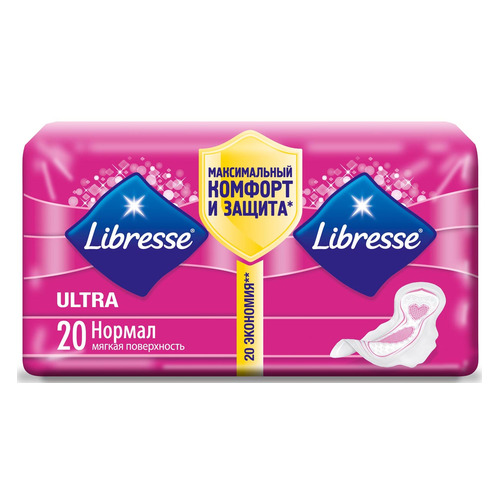 

Прокладки LIBRESSE Ultra Clip Norma Duo, 20шт, Ultra Clip Norma Duo