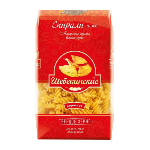 

Макароны Шебекинские спирали 450гр (366)