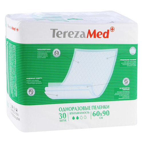 

Впитывающие пеленки TEREZAMED 30шт, 60х90 см [дубль использовать 1368833]