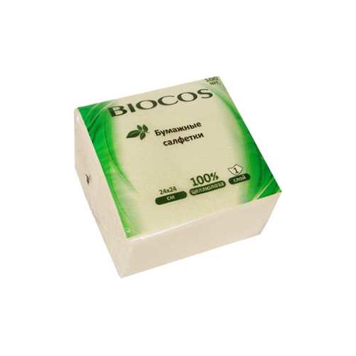 

Салфетки бумажные BIOCOS 100шт 24х24см