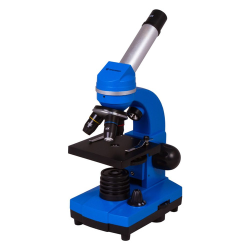 фото Микроскоп bresser junior biolux sel монокуляр 401600x на 3 объектива синий