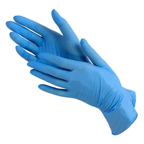 фото Перчатки неопудренные одноразовые, размер: xl, нитрил, 100шт, цвет голубой noname