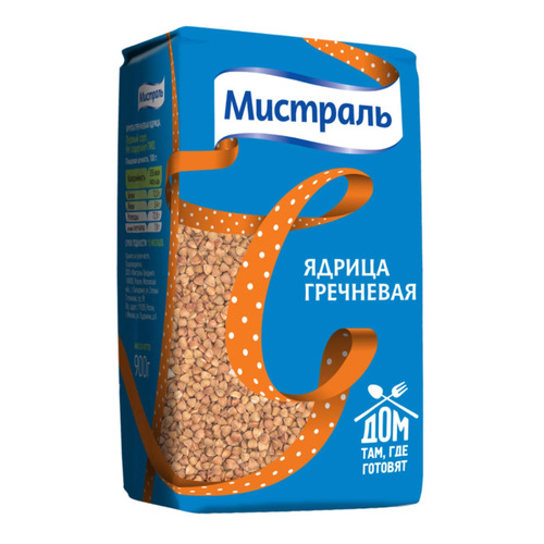

Гречневая крупа МИСТРАЛЬ Ядрица, 900гр, Ядрица