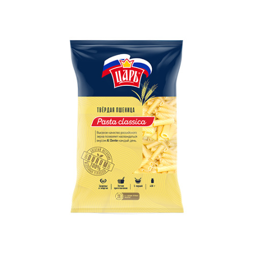 

Макароны ЦАРЬ трубочки, 450гр