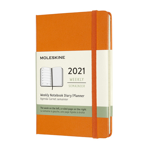 

Еженедельник Moleskine Classic WKNT, 144стр., Pocket, оранжевый, WKNT