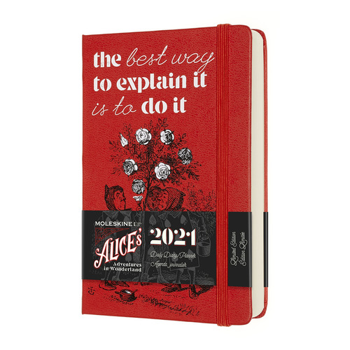 

Ежедневник MOLESKINE Limited Edition Alice in Wonderland, 400стр, Красный