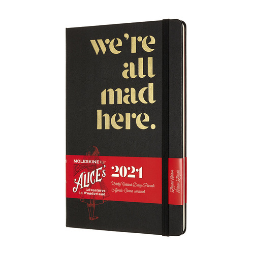 

Еженедельник MOLESKINE Limited Edition Alice in Wonderland WKNT, 144стр, Черный