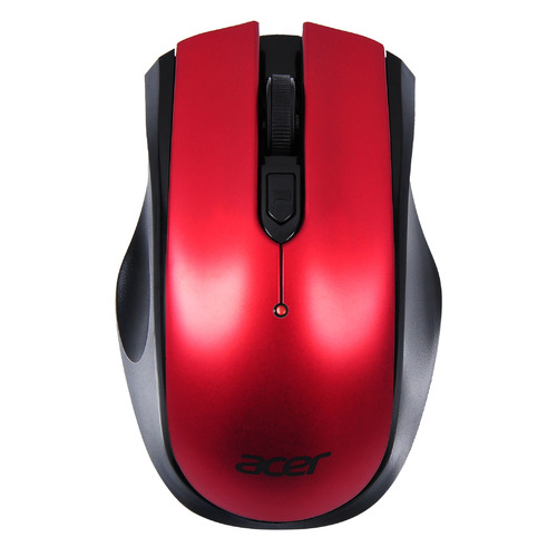 

Мышь Acer OMR032, оптическая, беспроводная, USB, черный и красный [zl.mceee.009], OMR032