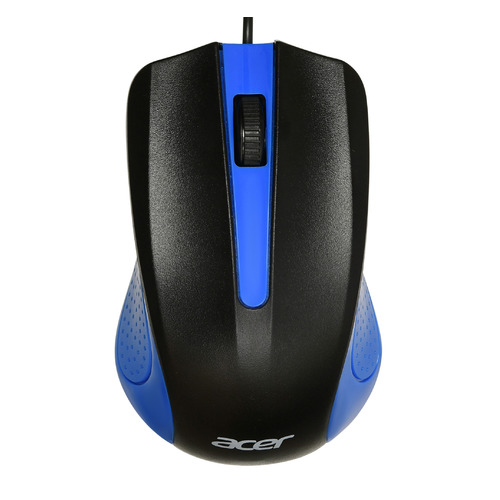 

Мышь Acer OMW011, оптическая, проводная, USB, черный и синий [zl.mceee.002], OMW011