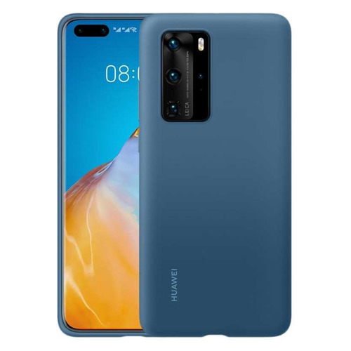 фото Чехол (клип-кейс) huawei silicone, для huawei p40 pro, темно-синий [51993799]