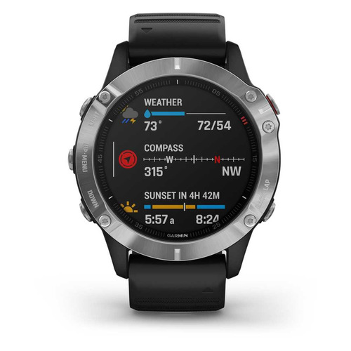 фото Смарт-часы garmin fenix 6 sapphire, 47мм, 1.3", черный / черный [010-02158-11]