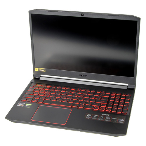 фото Ноутбук acer nitro 5 an515-44-r01r, 15.6", ips, amd ryzen 7 4800h 2.9ггц, 16гб, 512гб ssd, nvidia geforce gtx 1650 ti - 4096 мб, linux, nh.q9her.004, черный