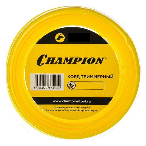 

Леска для садовых триммеров CHAMPION C5025, 2.4мм, 12м, C5025