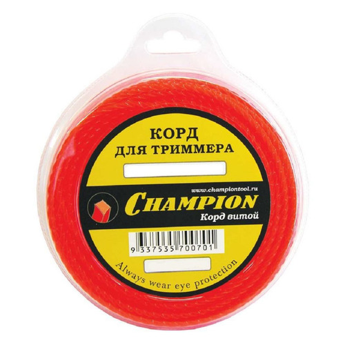 

Леска для садовых триммеров CHAMPION C7007, 3мм, 25м, C7007