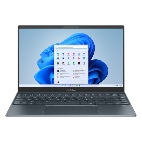 фото Ноутбук asus zenbook ux325ja-eg109t, 13.3", ips, intel core i5 1035g1 1.0ггц, 8гб, 256гб ssd, intel uhd graphics , windows 10, 90nb0qy1-m01750, серый