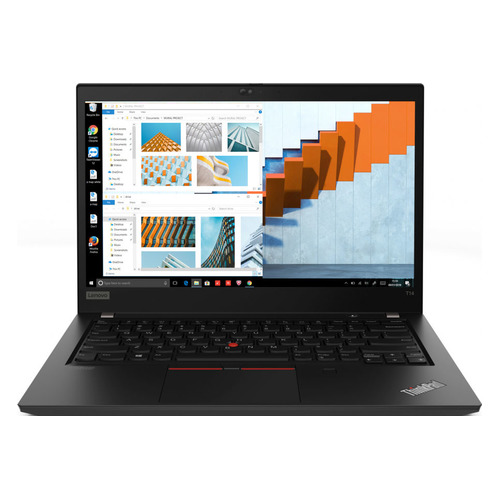 фото Ноутбук lenovo thinkpad t14 g1 t, 14", wva, intel core i5 10210u 1.6ггц, 8гб, 256гб ssd, intel uhd graphics , windows 10 professional, 20s00011rt, черный