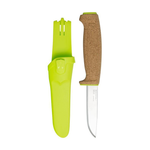 фото Нож morakniv floating serrated (13686) стальной разделочный лезв.97мм прямая заточка салатовый