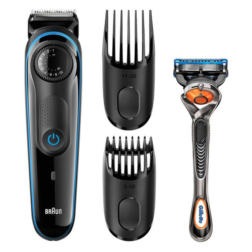 

Триммер BRAUN BT3940TS, черный/синий [81676193]