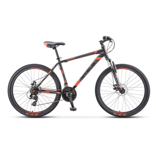 

Велосипед Stels Navigator-500 D (2020) горный рам.:18" кол.:26" черный/красный 16.5кг (LU084375)
