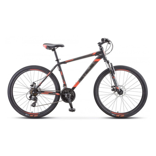 

Велосипед Stels Navigator-500 D (2020) горный рам.:20" кол.:26" черный/красный 16.5кг (LU084378)