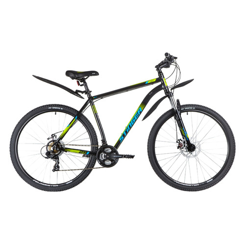 

Велосипед Stinger Element Evo (2020) горный рам.:22" кол.:29" черный 15кг (29AHD.ELEMEVO.22BK0)