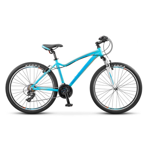

Велосипед Stels Miss-6000 V (2017) горный рам.:15" кол.:26" морская волна/оранжевый 14.16кг (LU07132