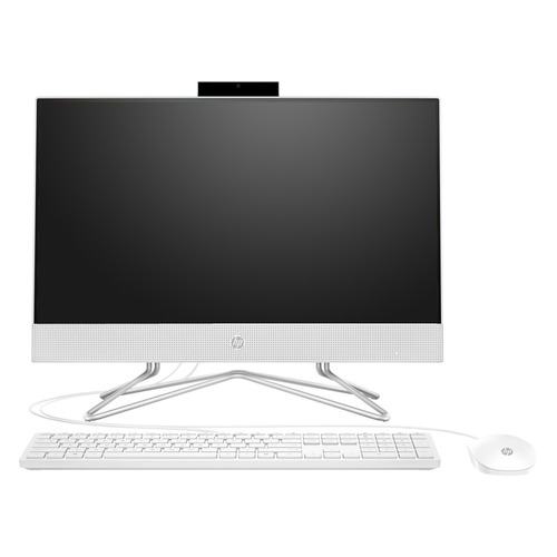 фото Моноблок hp 22-df0014ur, 21.5", intel pentium silver j5040, 4гб, 128гб ssd, intel uhd graphics 605, free dos 3.0, белый [14p53ea]