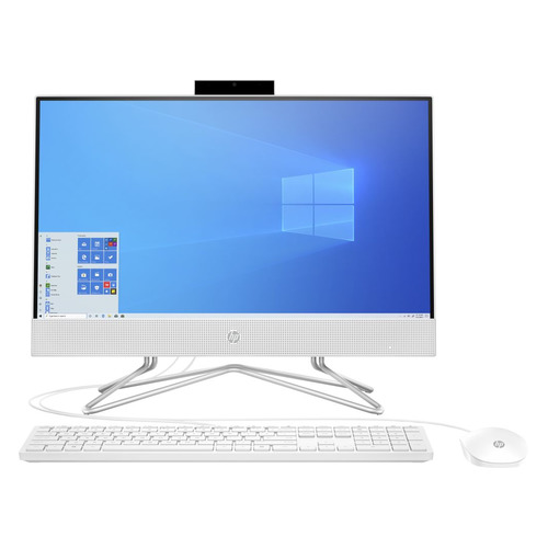 фото Моноблок hp 22-df0003ur, 21.5", intel core i5 1035 g1, 8гб, 512гб ssd, nvidia geforce mx330 - 2048 мб, windows 10, белый [14p42ea]