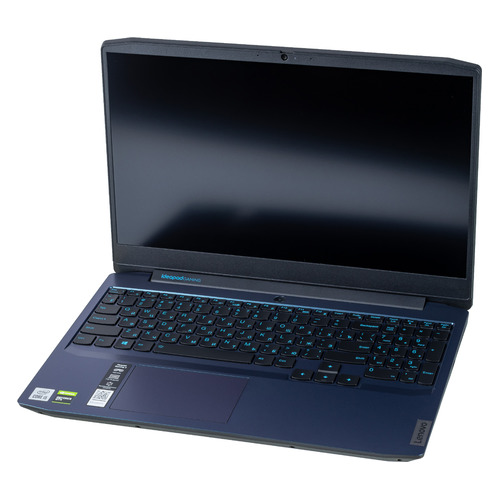 фото Ноутбук lenovo ip gaming 3 15imh05, 15.6", ips, intel core i5 10300h 2.5ггц, 16гб, 512гб ssd, nvidia geforce gtx 1650 ti - 4096 мб, free dos, 81y4009brk, синий