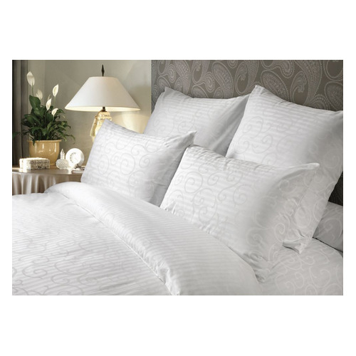 

Комплект постельного белья Verossa Магический узор 1.5-сп. сатин страйп белый (737988)