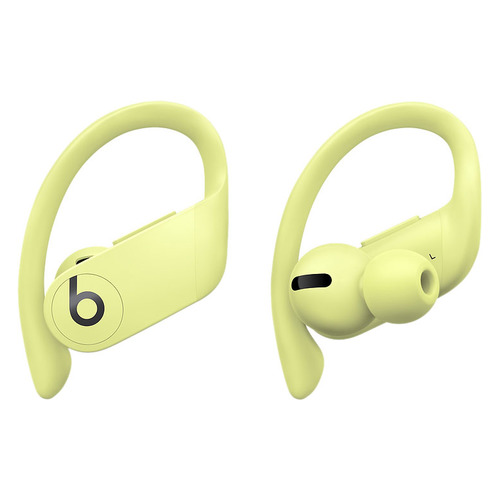 фото Наушники с микрофоном beats powerbeats pro, bluetooth, вкладыши, желтый весенний [mxy92ee/a]