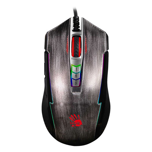 

Мышь A4TECH Bloody P93s Bullet, игровая, оптическая, проводная, USB, серый [p93s bullet grey activated], P93s Bullet