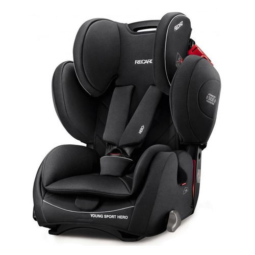 

Автокресло детское RECARO Young Sport Hero Perfomance Black, 1/2/3, от 9 до 12 лет, черный, Perfomance Black