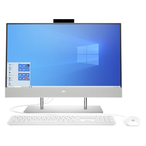 фото Моноблок hp 24-dp0013ur, 23.8", amd ryzen 5 4500u, 8гб, 512гб ssd, amd radeon graphics, windows 10, серебристый [14q16ea]